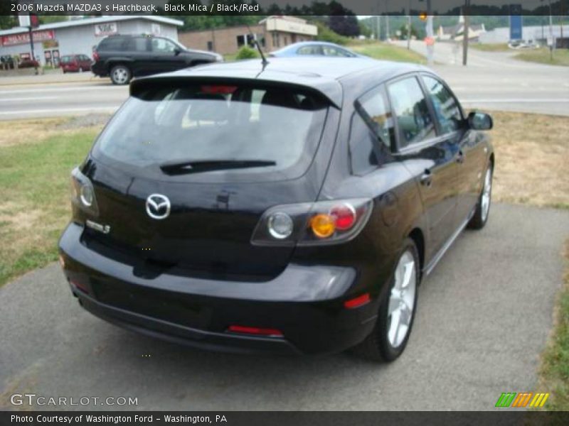 Black Mica / Black/Red 2006 Mazda MAZDA3 s Hatchback