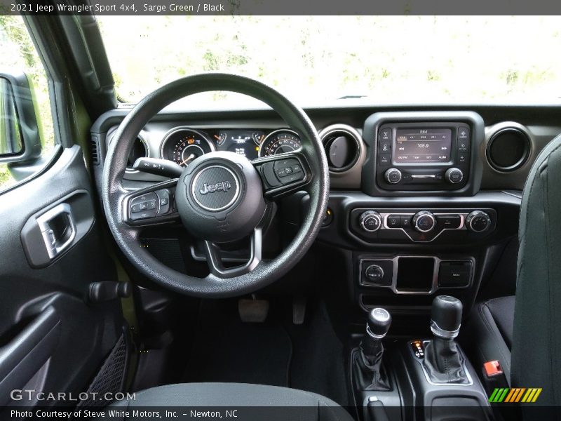 Dashboard of 2021 Wrangler Sport 4x4