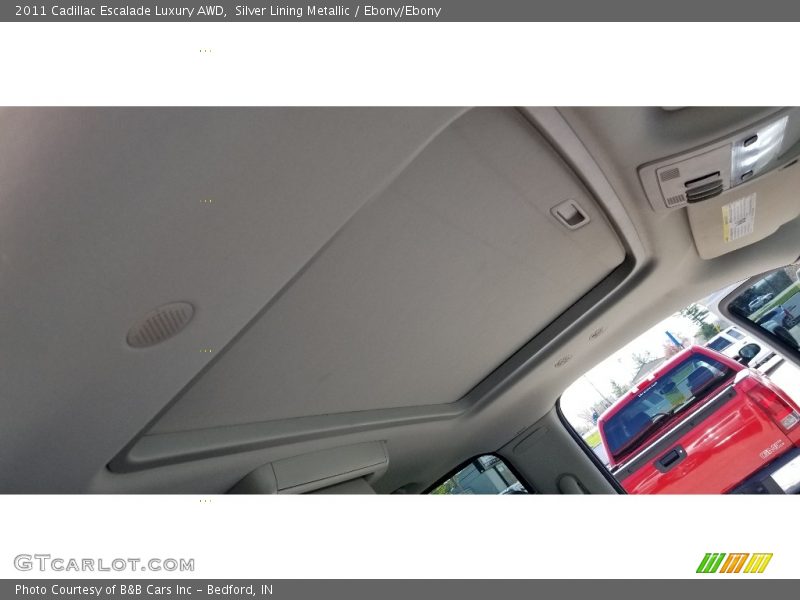 Silver Lining Metallic / Ebony/Ebony 2011 Cadillac Escalade Luxury AWD