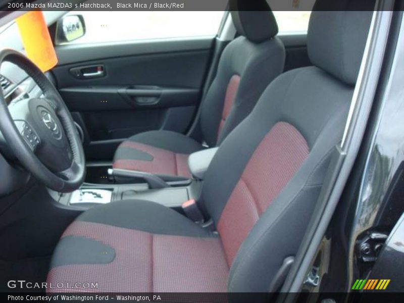 Black Mica / Black/Red 2006 Mazda MAZDA3 s Hatchback