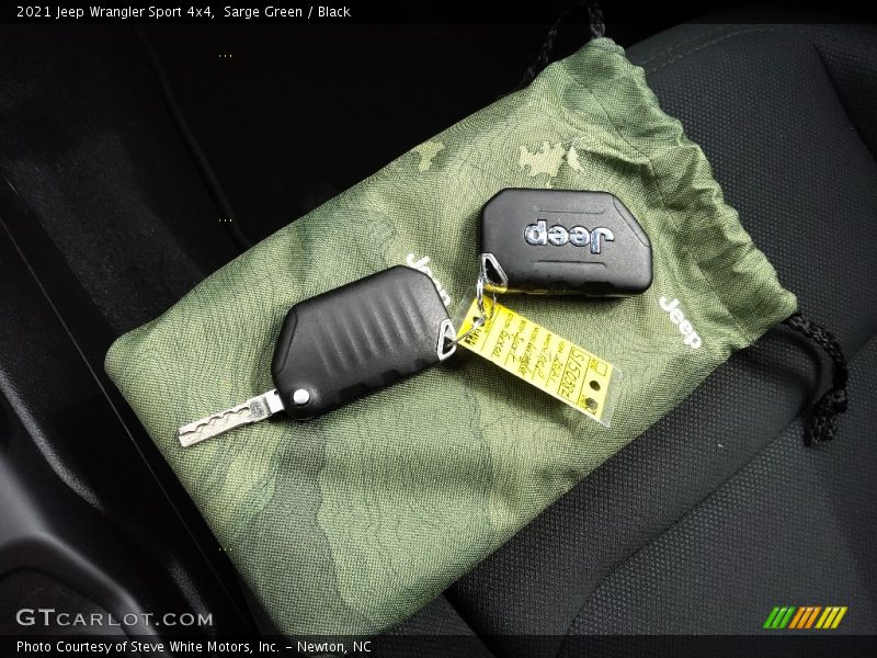 Keys of 2021 Wrangler Sport 4x4