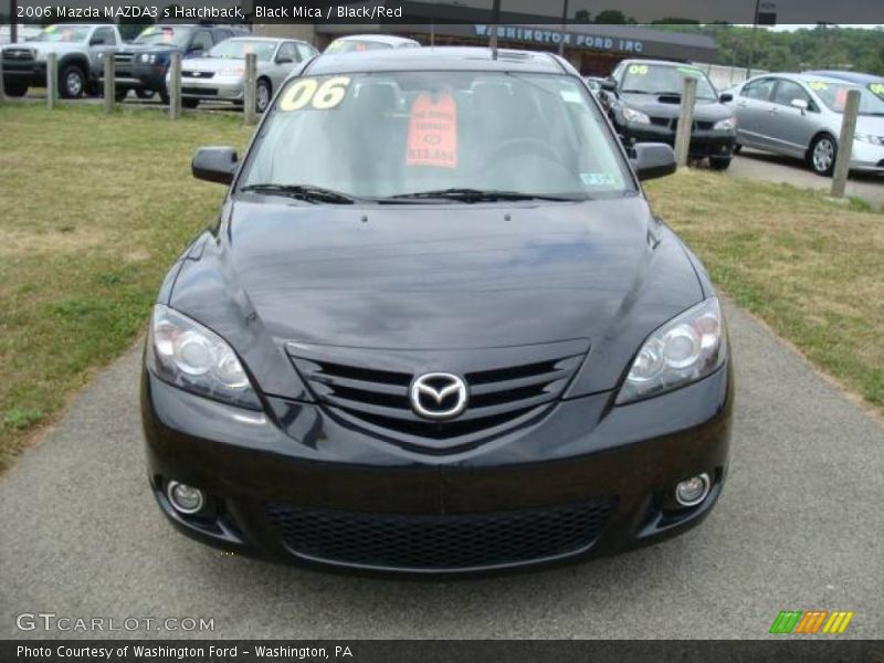 Black Mica / Black/Red 2006 Mazda MAZDA3 s Hatchback