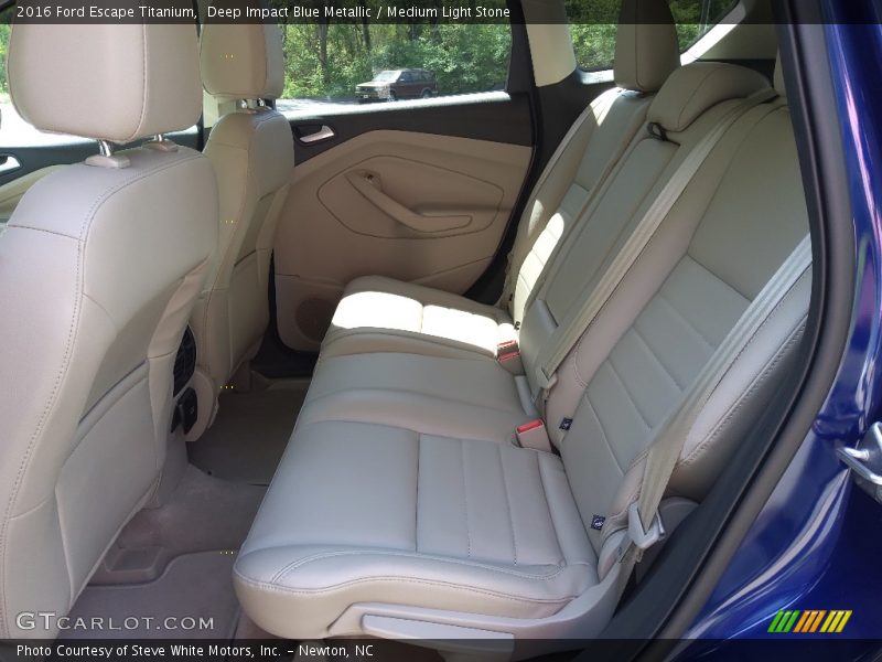 Deep Impact Blue Metallic / Medium Light Stone 2016 Ford Escape Titanium