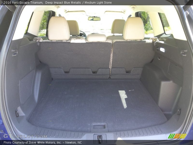Deep Impact Blue Metallic / Medium Light Stone 2016 Ford Escape Titanium