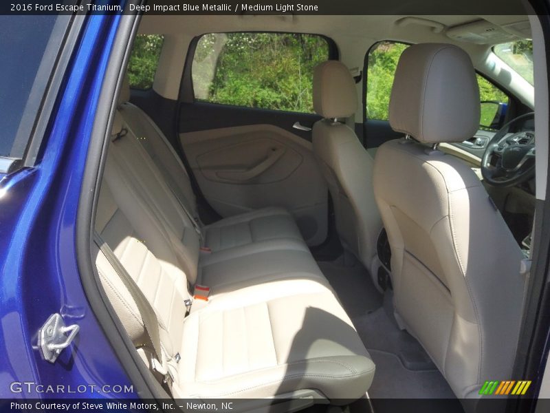 Deep Impact Blue Metallic / Medium Light Stone 2016 Ford Escape Titanium