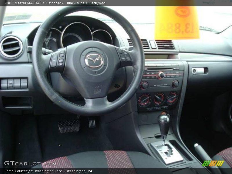 Black Mica / Black/Red 2006 Mazda MAZDA3 s Hatchback