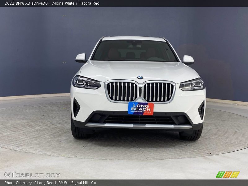 Alpine White / Tacora Red 2022 BMW X3 sDrive30i