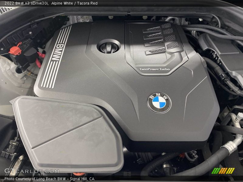  2022 X3 sDrive30i Engine - 2.0 Liter TwinPower Turbocharged DOHC 16-Valve Inline 4 Cylinder