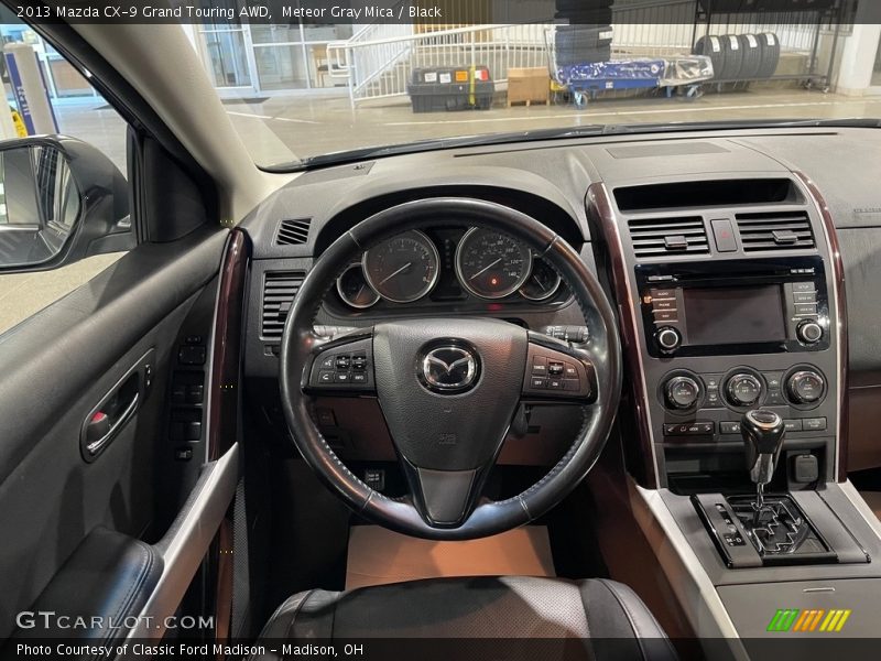 Meteor Gray Mica / Black 2013 Mazda CX-9 Grand Touring AWD