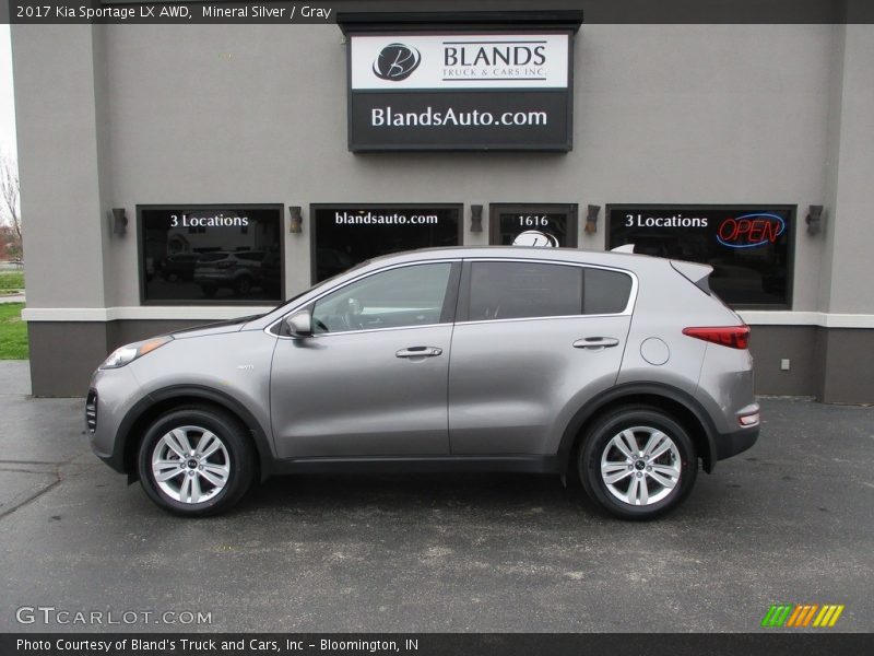 Mineral Silver / Gray 2017 Kia Sportage LX AWD