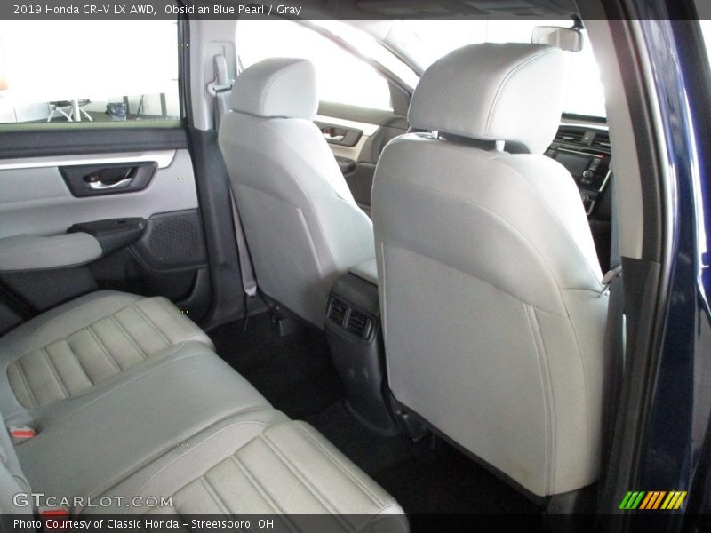 Obsidian Blue Pearl / Gray 2019 Honda CR-V LX AWD