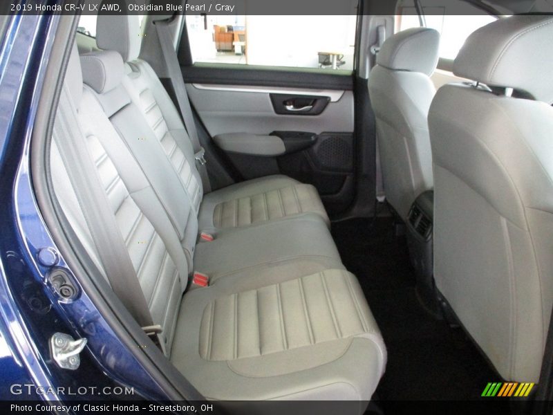 Obsidian Blue Pearl / Gray 2019 Honda CR-V LX AWD