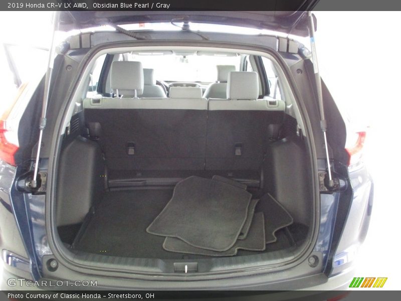 Obsidian Blue Pearl / Gray 2019 Honda CR-V LX AWD