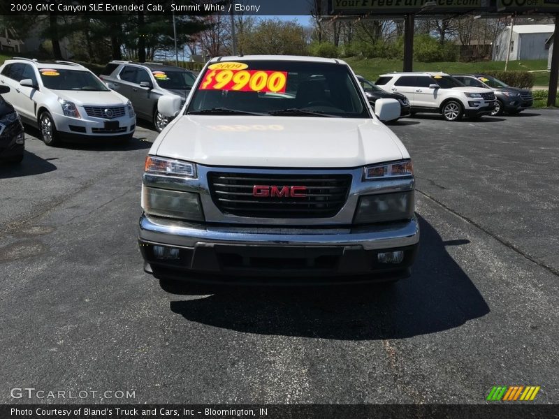 Summit White / Ebony 2009 GMC Canyon SLE Extended Cab