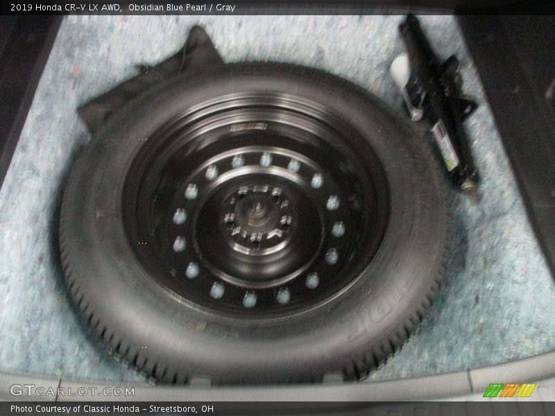 Obsidian Blue Pearl / Gray 2019 Honda CR-V LX AWD