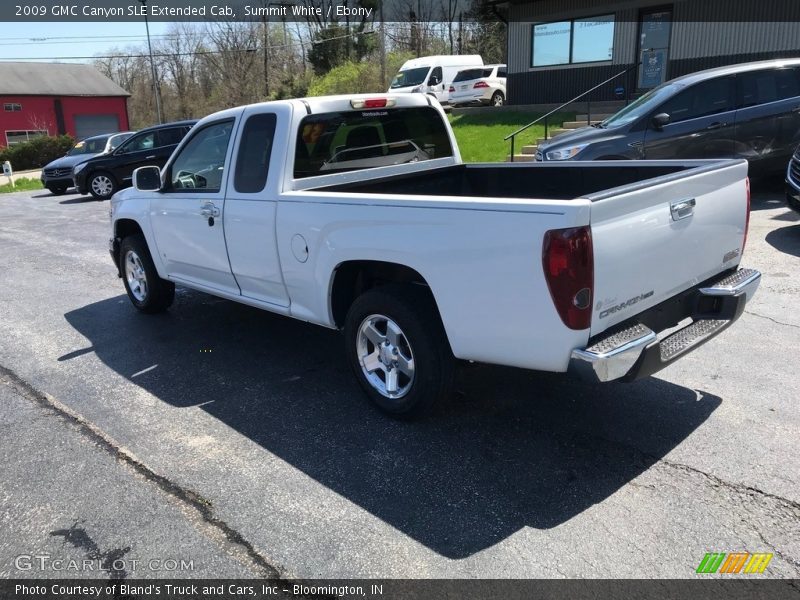 Summit White / Ebony 2009 GMC Canyon SLE Extended Cab
