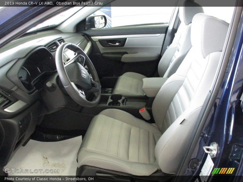 Obsidian Blue Pearl / Gray 2019 Honda CR-V LX AWD
