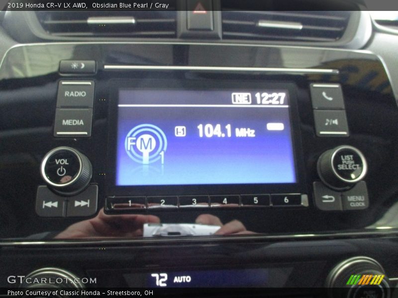 Obsidian Blue Pearl / Gray 2019 Honda CR-V LX AWD
