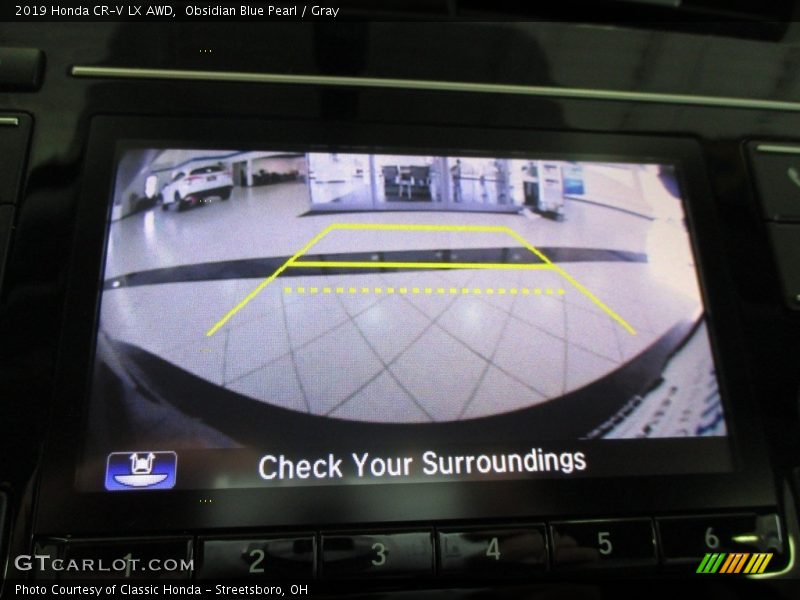 Obsidian Blue Pearl / Gray 2019 Honda CR-V LX AWD