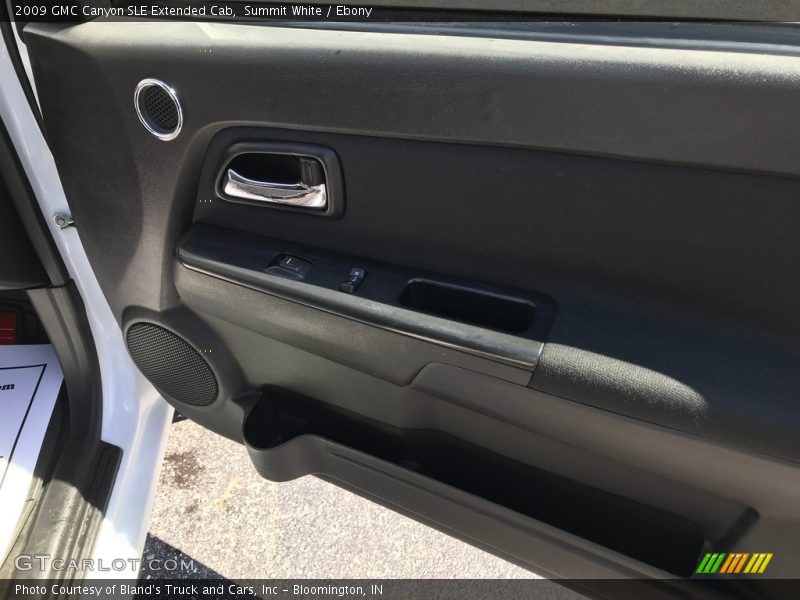 Summit White / Ebony 2009 GMC Canyon SLE Extended Cab
