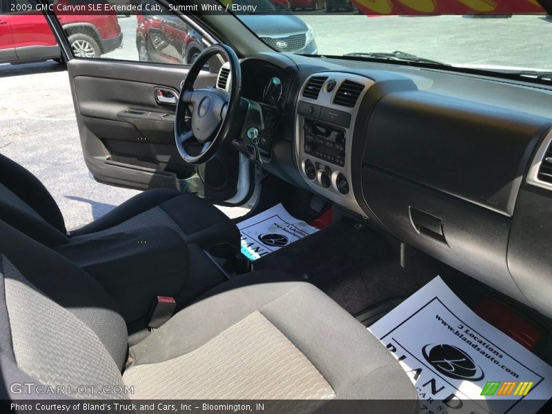 Summit White / Ebony 2009 GMC Canyon SLE Extended Cab
