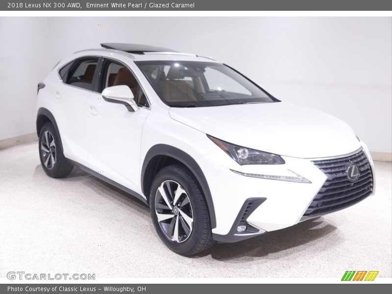 Eminent White Pearl / Glazed Caramel 2018 Lexus NX 300 AWD