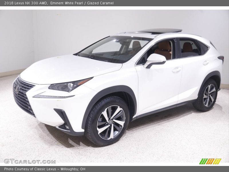 Eminent White Pearl / Glazed Caramel 2018 Lexus NX 300 AWD