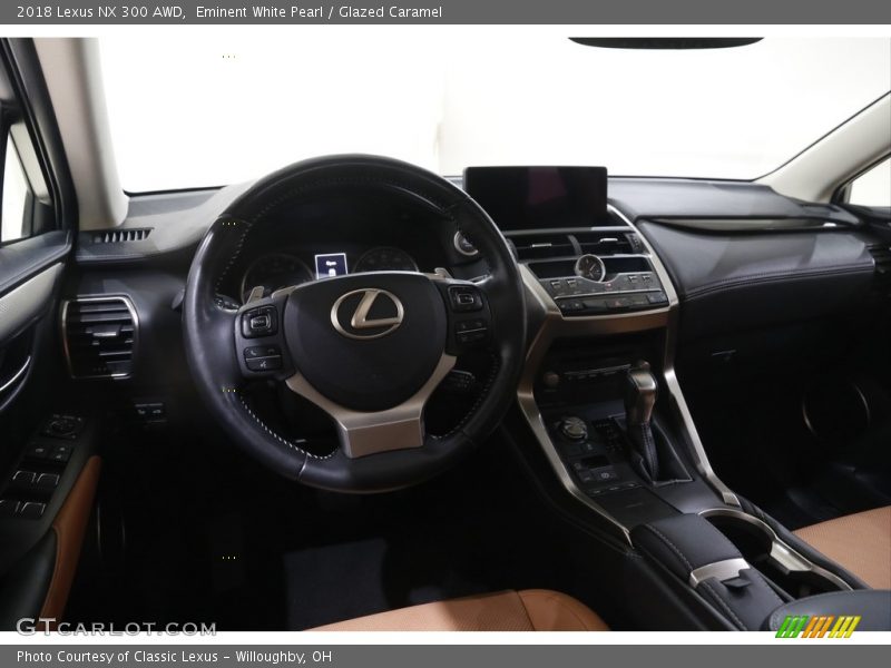 Eminent White Pearl / Glazed Caramel 2018 Lexus NX 300 AWD