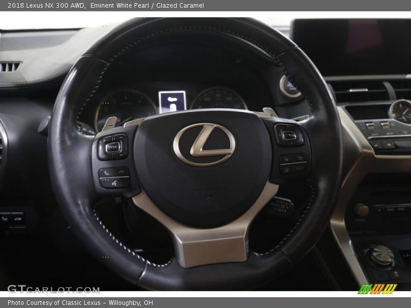 Eminent White Pearl / Glazed Caramel 2018 Lexus NX 300 AWD