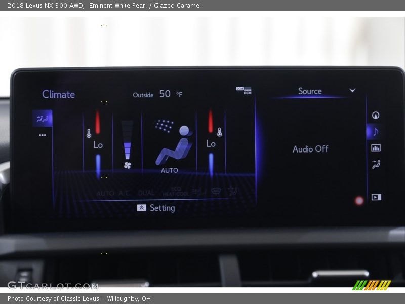 Eminent White Pearl / Glazed Caramel 2018 Lexus NX 300 AWD