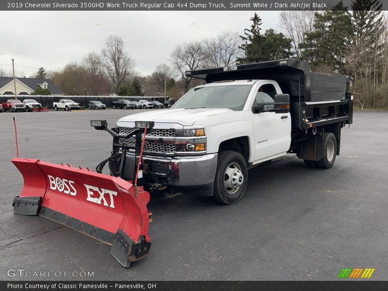 Summit White / Dark Ash/Jet Black 2019 Chevrolet Silverado 3500HD Work Truck Regular Cab 4x4 Dump Truck