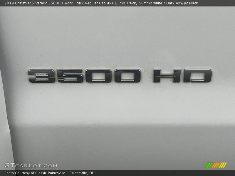 Summit White / Dark Ash/Jet Black 2019 Chevrolet Silverado 3500HD Work Truck Regular Cab 4x4 Dump Truck