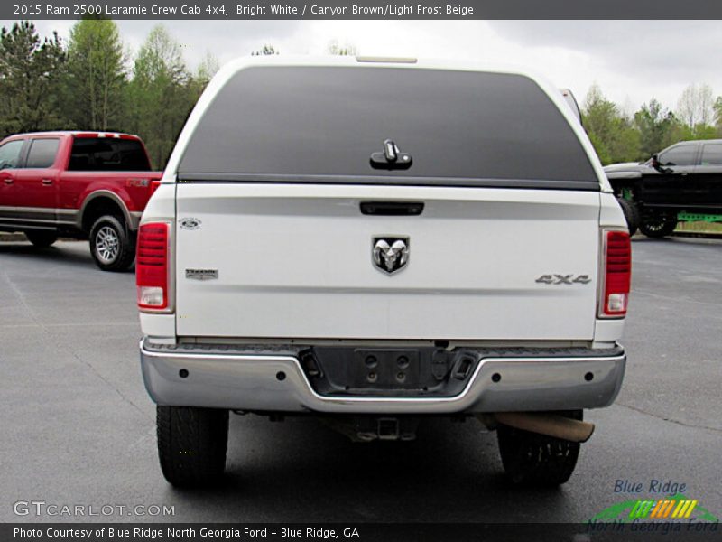 Bright White / Canyon Brown/Light Frost Beige 2015 Ram 2500 Laramie Crew Cab 4x4