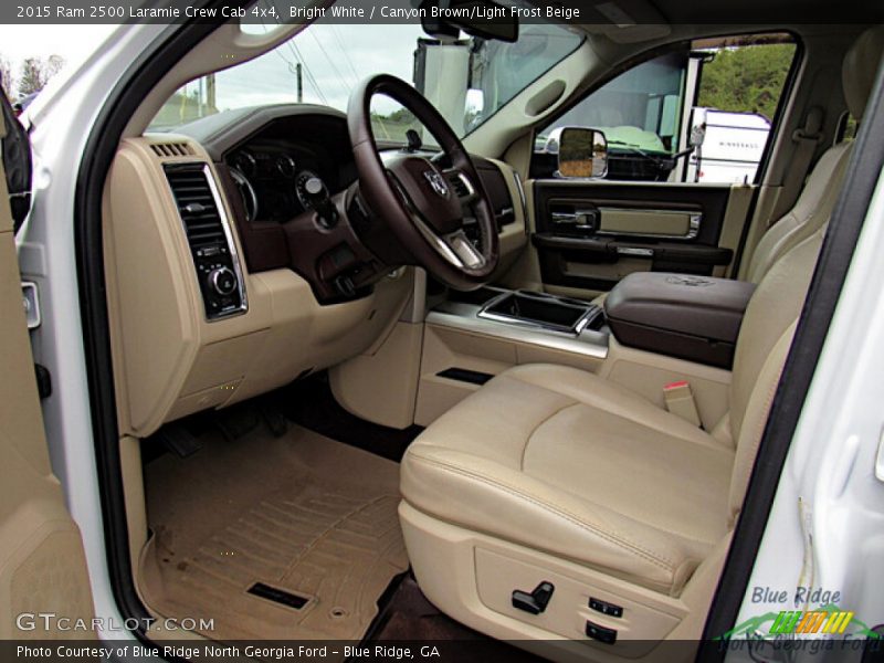  2015 2500 Laramie Crew Cab 4x4 Canyon Brown/Light Frost Beige Interior