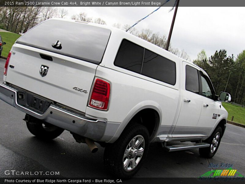 Bright White / Canyon Brown/Light Frost Beige 2015 Ram 2500 Laramie Crew Cab 4x4