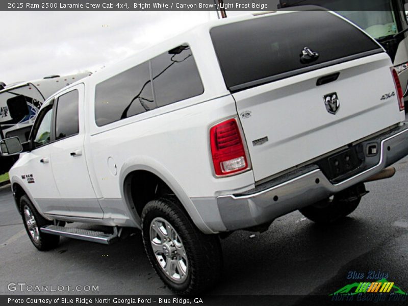 Bright White / Canyon Brown/Light Frost Beige 2015 Ram 2500 Laramie Crew Cab 4x4