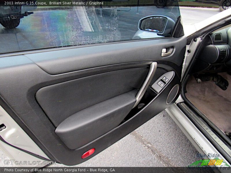 Brilliant Silver Metallic / Graphite 2003 Infiniti G 35 Coupe