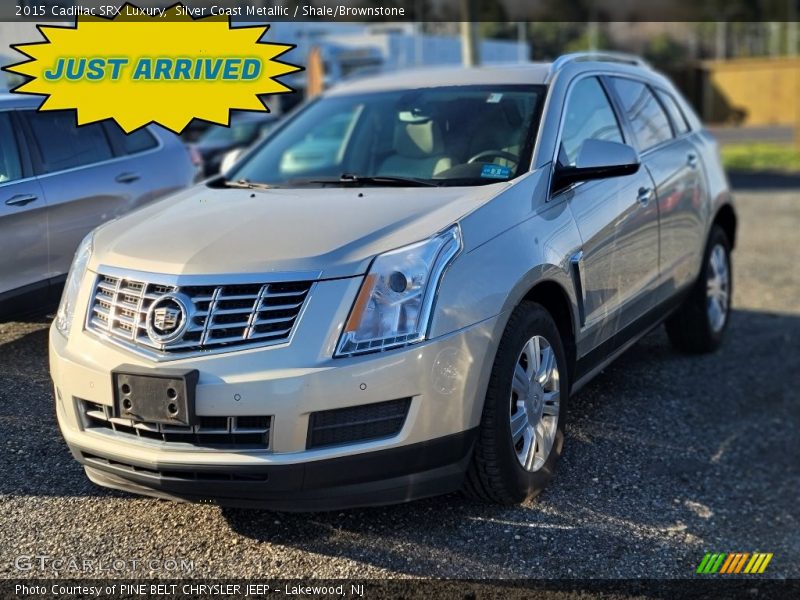 Silver Coast Metallic / Shale/Brownstone 2015 Cadillac SRX Luxury