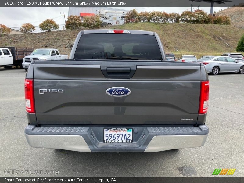 Lithium Gray / Medium Earth Gray 2016 Ford F150 XLT SuperCrew