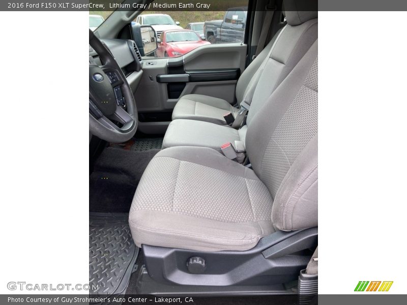 Lithium Gray / Medium Earth Gray 2016 Ford F150 XLT SuperCrew