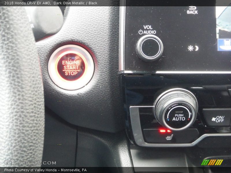 Dark Olive Metallic / Black 2018 Honda CR-V EX AWD