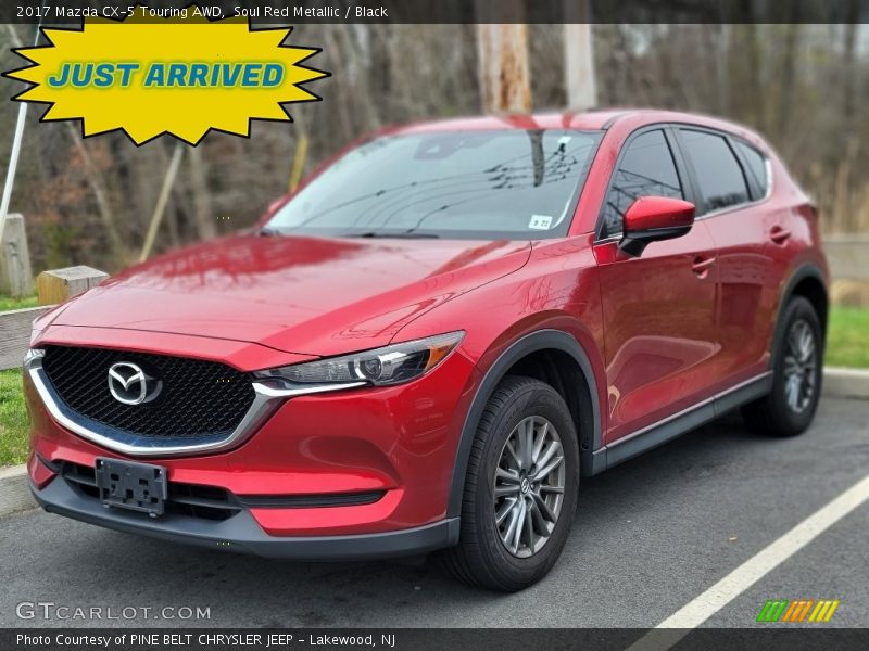 Soul Red Metallic / Black 2017 Mazda CX-5 Touring AWD