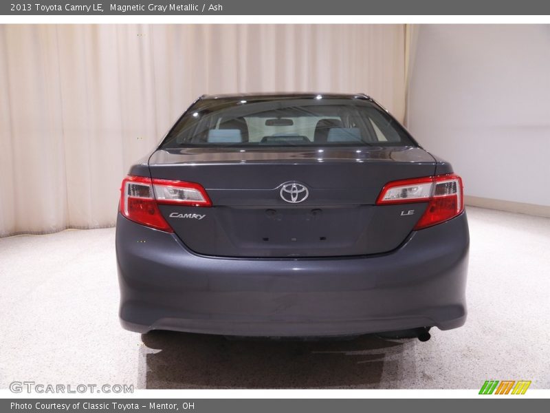 Magnetic Gray Metallic / Ash 2013 Toyota Camry LE