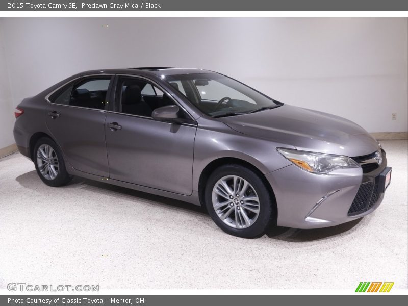 Predawn Gray Mica / Black 2015 Toyota Camry SE
