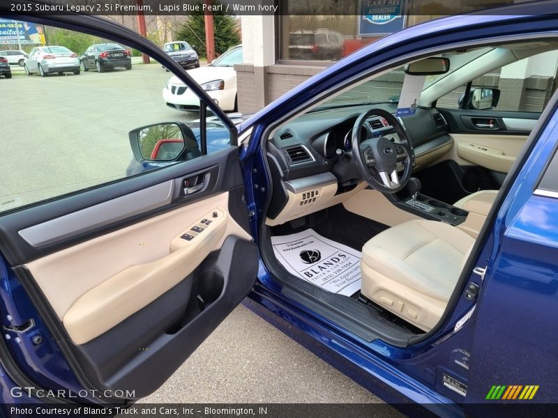 Lapis Blue Pearl / Warm Ivory 2015 Subaru Legacy 2.5i Premium