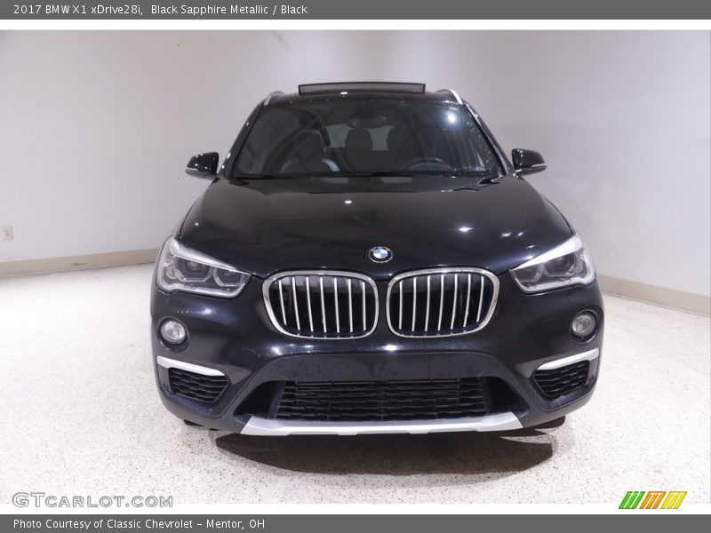 Black Sapphire Metallic / Black 2017 BMW X1 xDrive28i