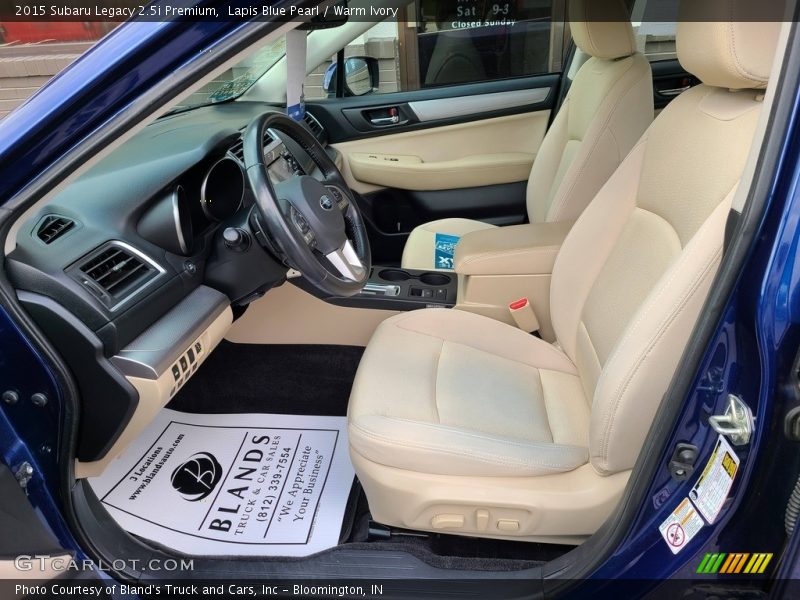 Lapis Blue Pearl / Warm Ivory 2015 Subaru Legacy 2.5i Premium