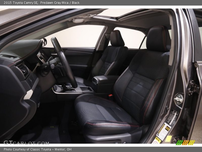 Predawn Gray Mica / Black 2015 Toyota Camry SE
