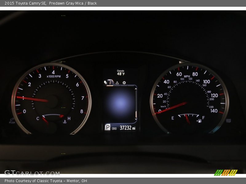 Predawn Gray Mica / Black 2015 Toyota Camry SE