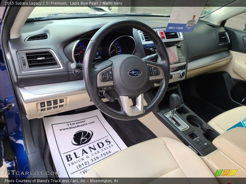 Lapis Blue Pearl / Warm Ivory 2015 Subaru Legacy 2.5i Premium